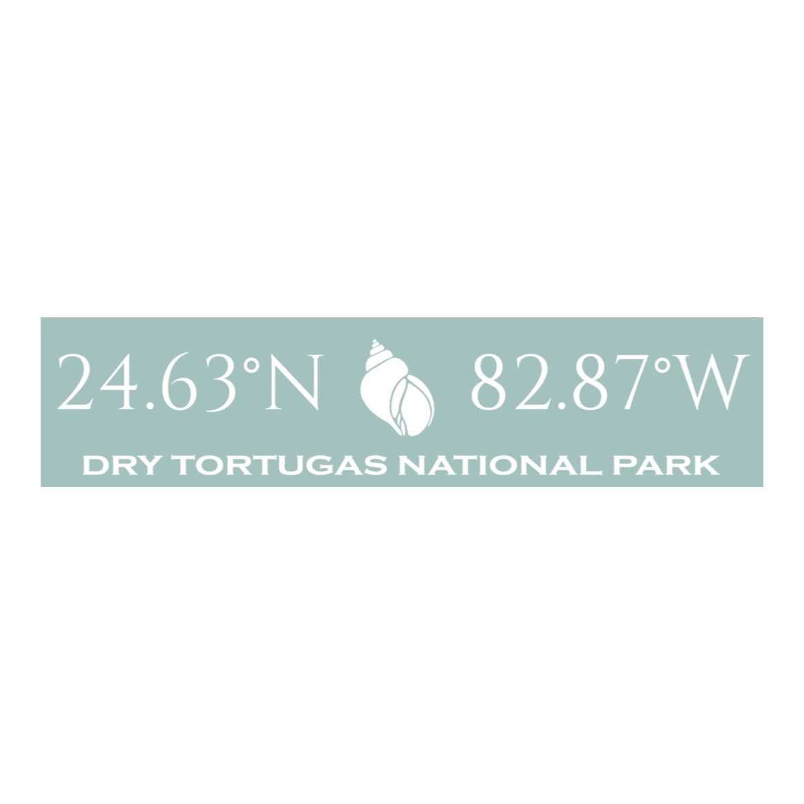 Dry Tortuga National Park Coordinates Handcrafted Wooden Sign - Large